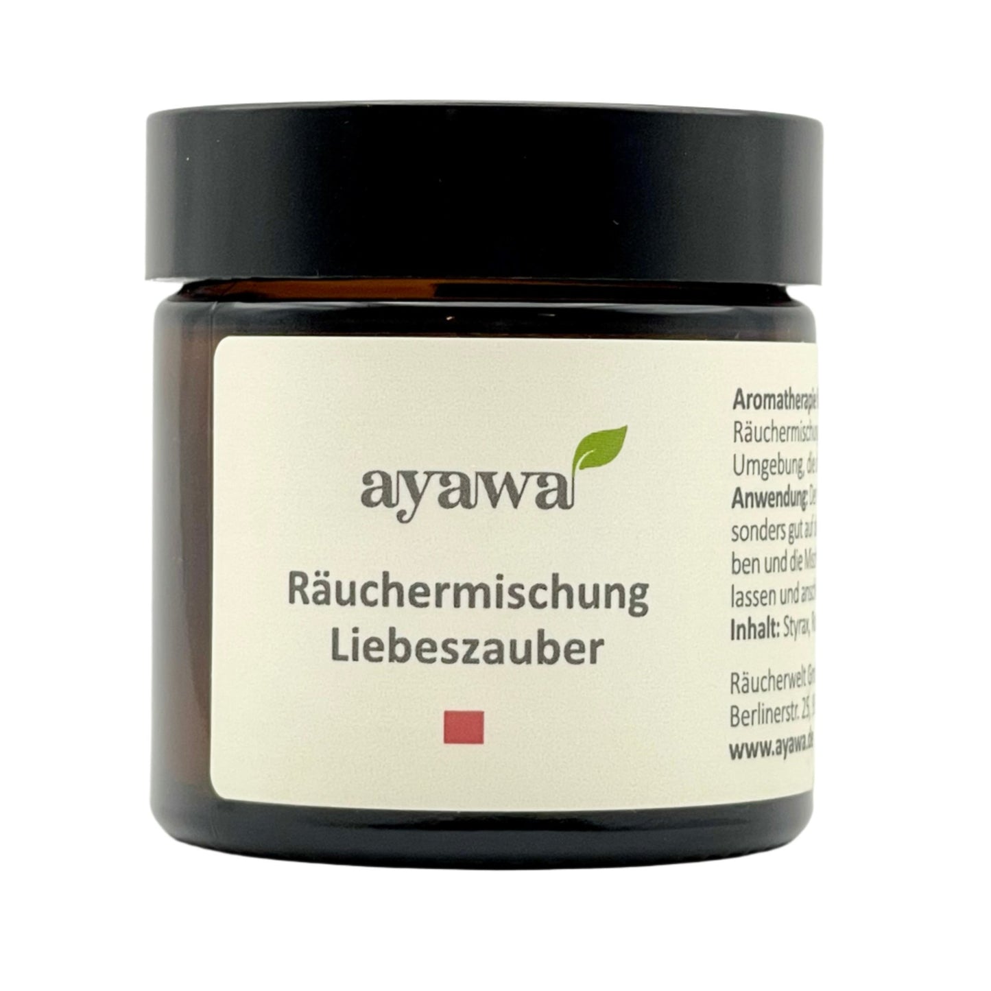 nachhaltige Räuchermischung für eine leidenschaftliche Aromatherapie mit Kräutern aus dem Allgäu (Thema: Liebeszauber)