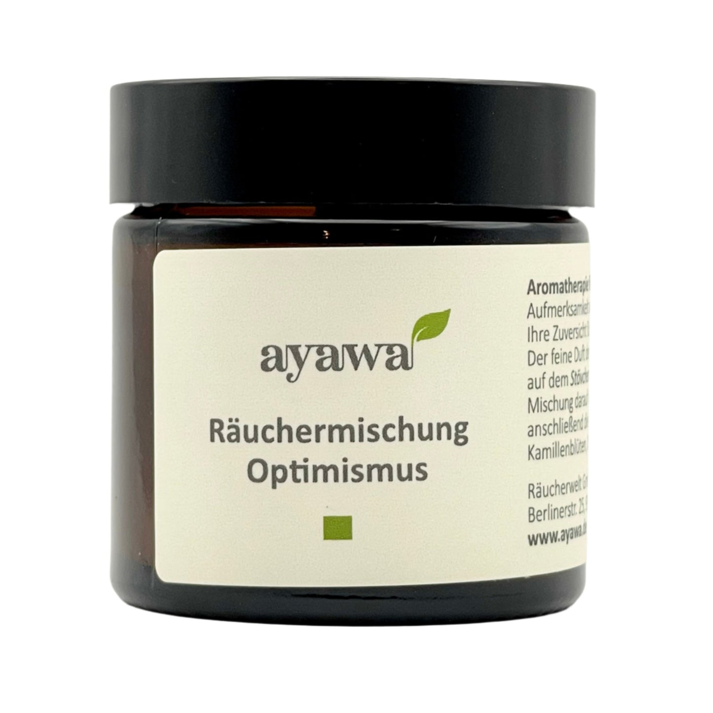 nachhaltige Räuchermischung für eine optimismusfördernde Aromatherapie mit Kräutern aus dem Allgäu (Thema: Optimismus)