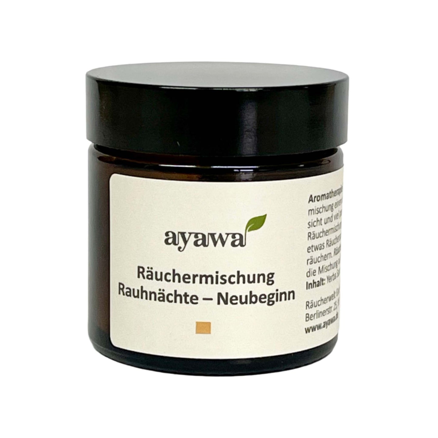 nachhaltige Räuchermischung für eine Aromatherapie während den Rauhnächten mit Kräutern aus dem Allgäu (Thema: Neubeginn)